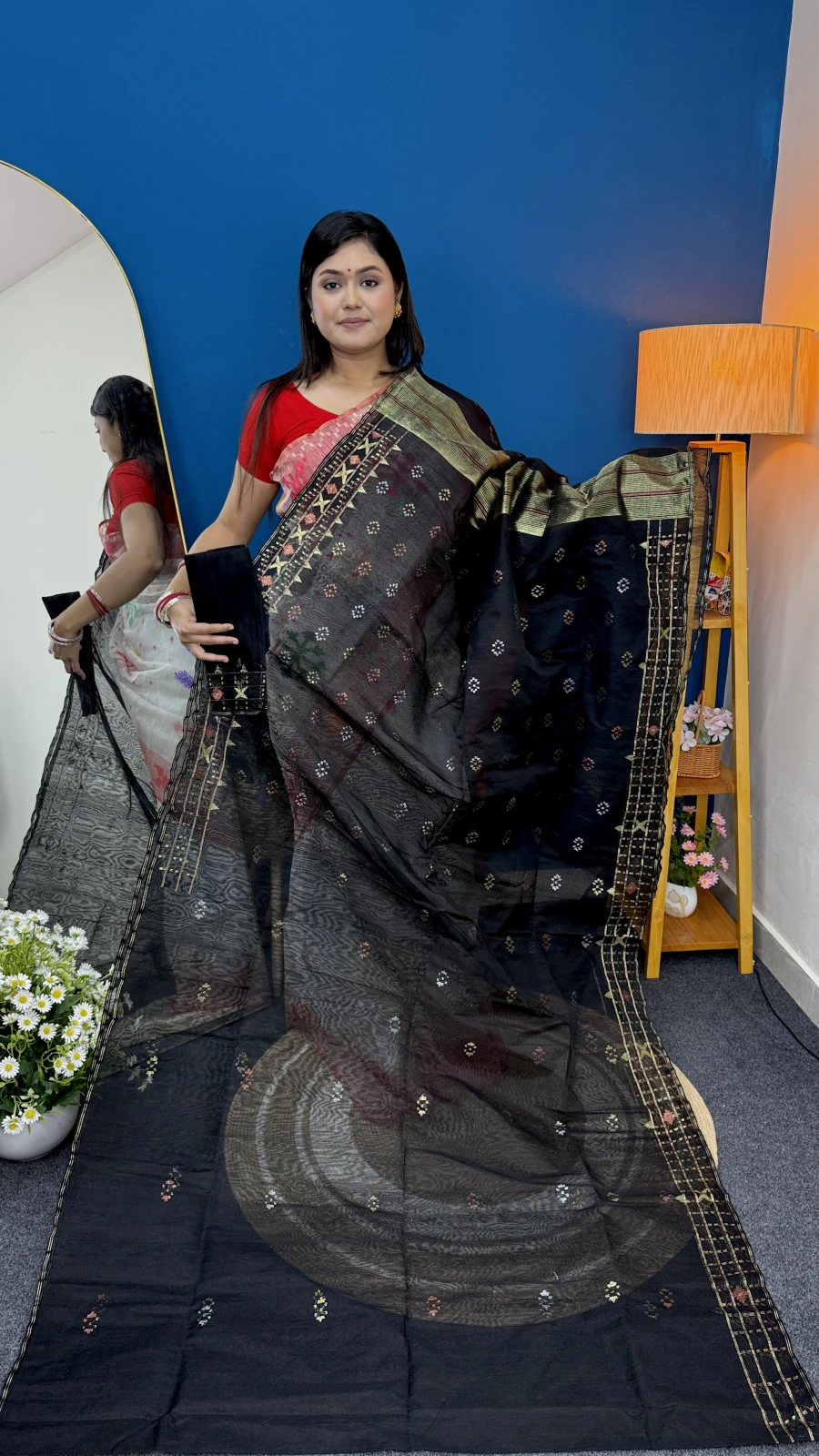 Black Dhakai Jamdani